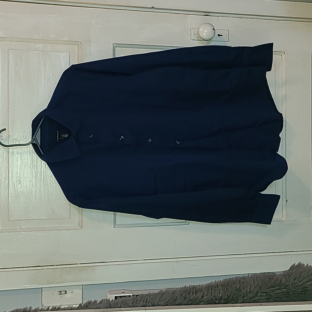 Van Heusen Royal Blue Textured Shirt